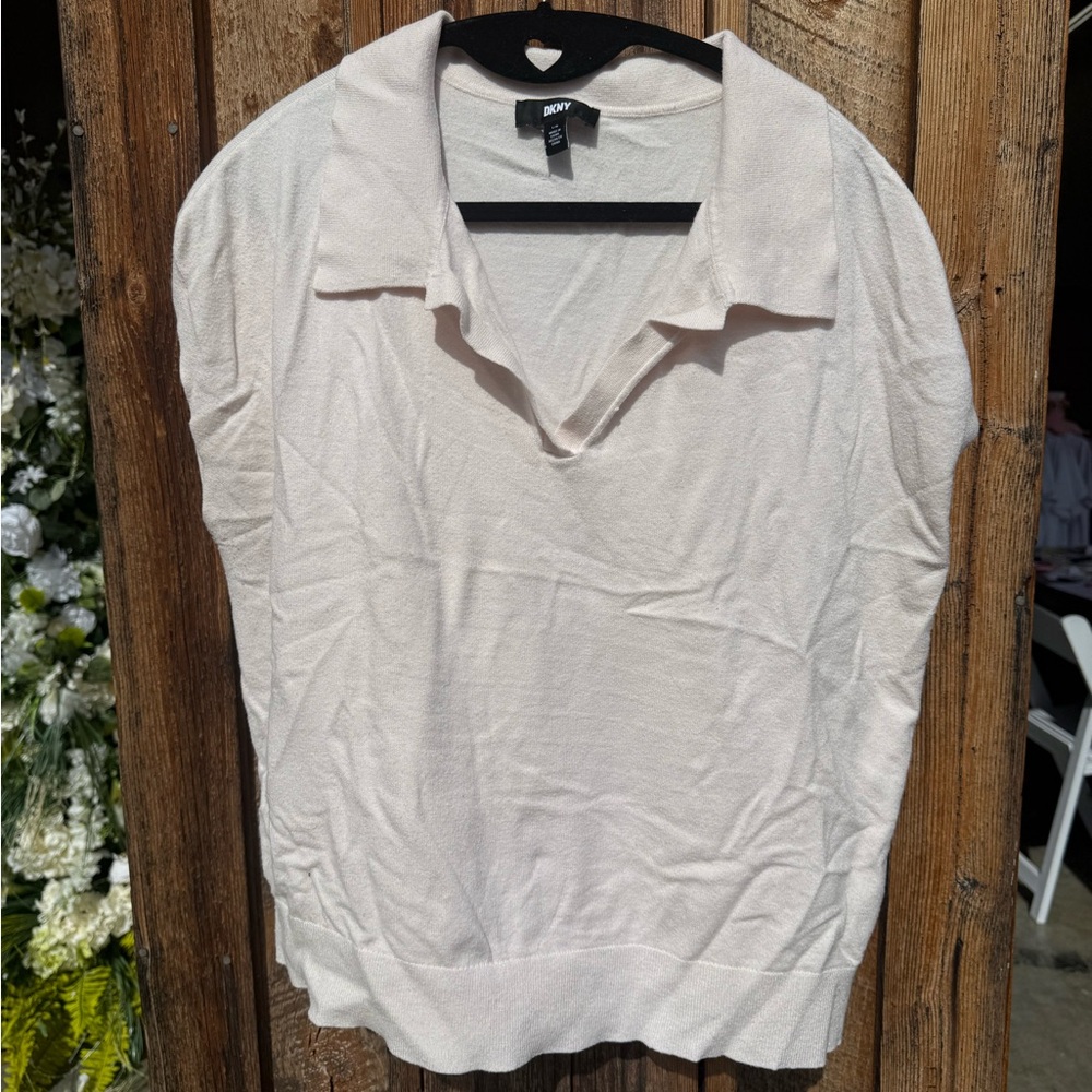 DKNY Women's Off-White Blouse